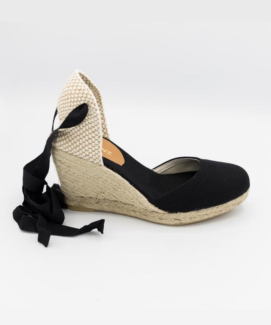 Fashion SPANISH Espadrilles | Casa Hernanz Valenciana Anckle Tie High Wedge Espadrilles | Spanish Shop Online