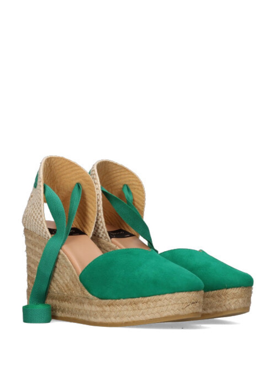 Fashion SPANISH Lace Ups | Gaimo Rina Wedge Espadrilles | Spanish Shop Online