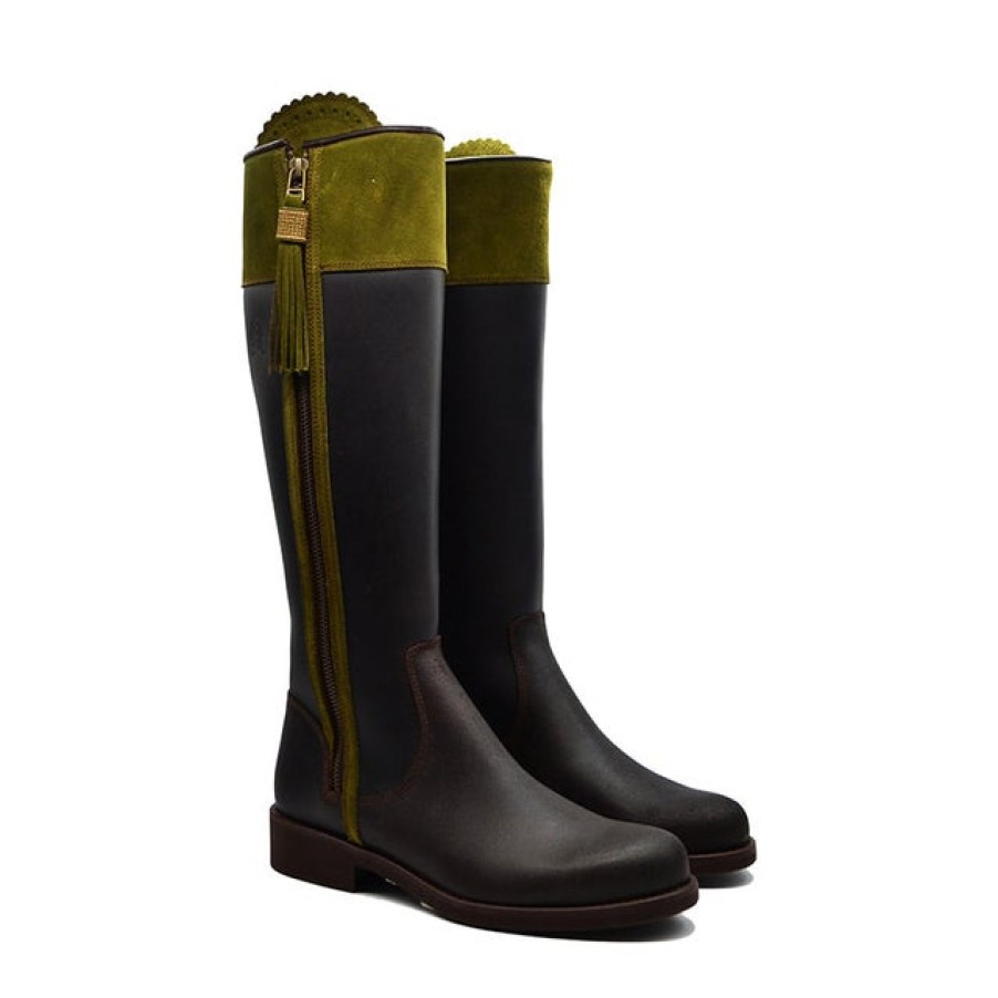 Fashion SPANISH Boots | Dakota Boots Two-Tone Riding Style | Spanish Shop Online