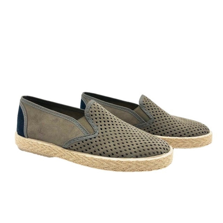 Fashion SPANISH | Rivieras Multisuede Gray Loafers | Spanish Shop Online