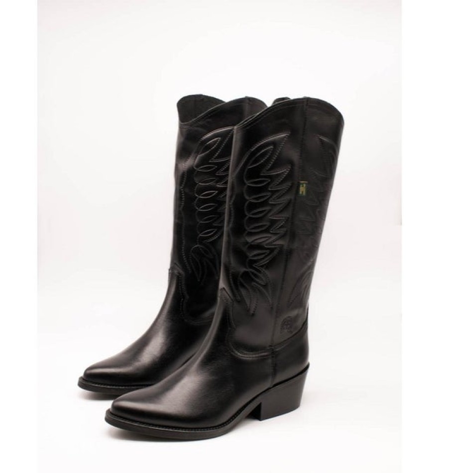 Fashion SPANISH Boots | Dakota Embroidered Leather Cowboy Boots | Spanish Shop Online