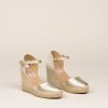 Fashion SPANISH Bridal | Gaimo Global Leather Wedge Espadrilles | Spanish Shop Online