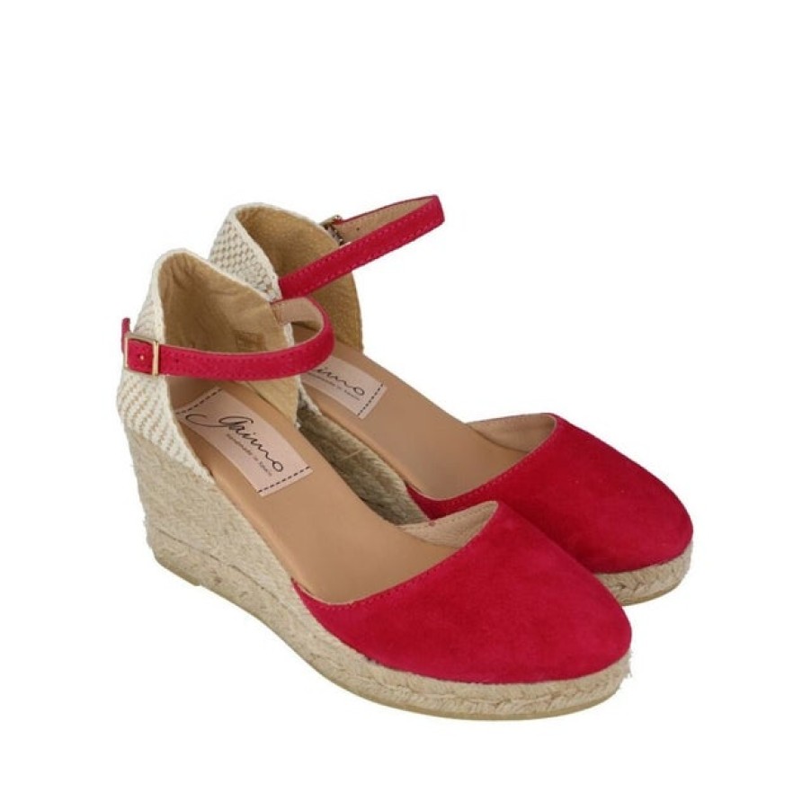 Fashion SPANISH Espadrilles | Gaimo Obi Cherry | Spanish Shop Online