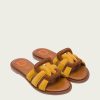 Fashion SPANISH Sandals | Amaia Cutout Suede Leather Slides (+Colours) | Spanish Shop Online