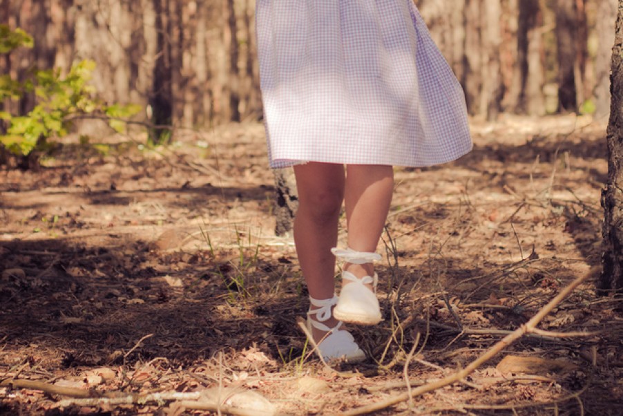 Fashion SPANISH | Girls Flat Espadrilles With Laces | Spanishoponline.Com