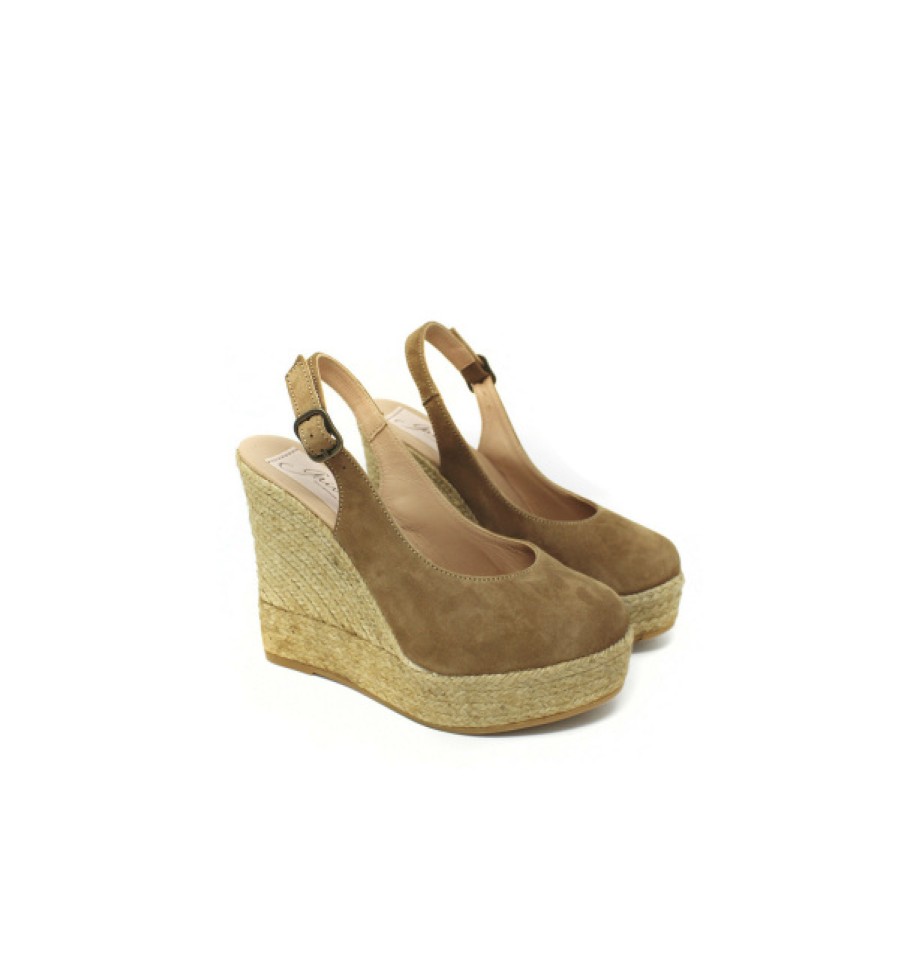 Fashion SPANISH Sandals | Gaimo Bruno Suede Wedge Espadrilles | Spanish Shop Online