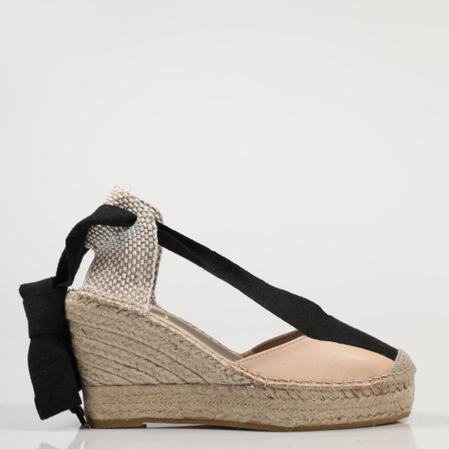 Fashion SPANISH Lace Ups | Vidorreta Campesina Leather Wedges | Spanish Shop Online