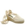 Fashion SPANISH Wedges | Valenciana 5C Cotton Cream Espadrilles | Spanishoponline.Com