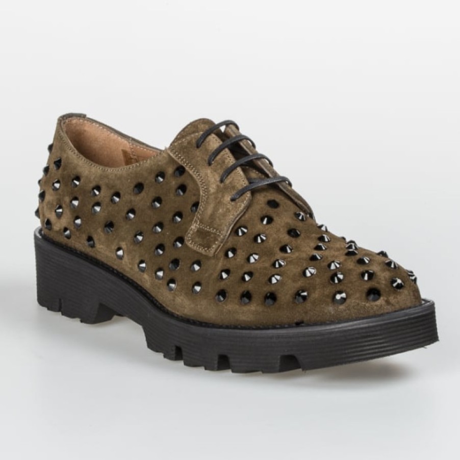 Fashion SPANISH Brogues | Pertini 14029 | Spanish Shop Online Olive