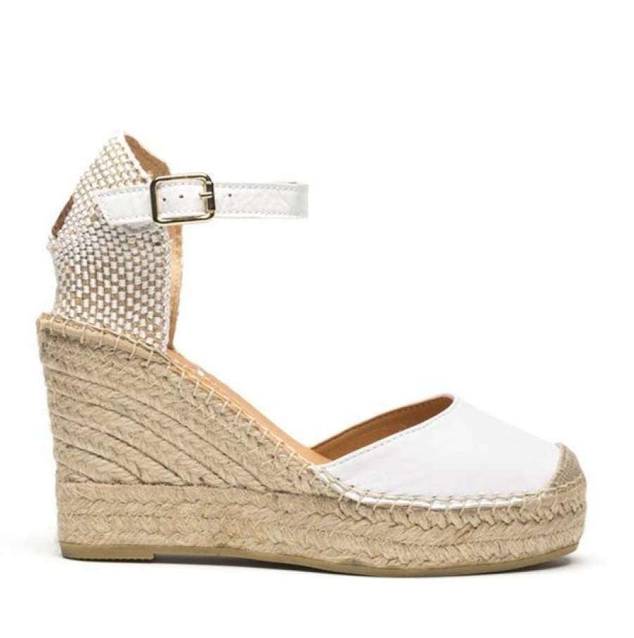 Fashion SPANISH Wedges | Vidorreta 11600 Leather Wedge Espadrilles | Spanish Shop Online