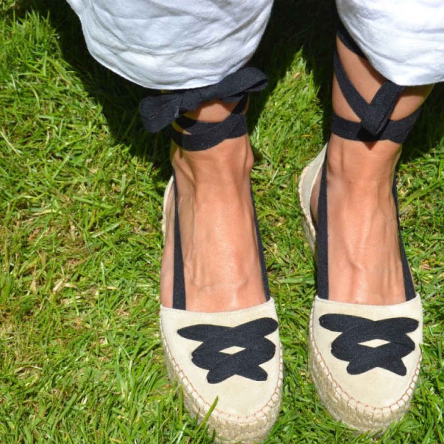 Fashion SPANISH Espadrilles | Lobo Beige Suede Espadrilles | Spanish Shop Online