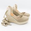 Fashion SPANISH Espadrilles | Casa Hernanz Valenciana Anckle Tie Platform Wedge Espadrilles | Spanish Shop Online