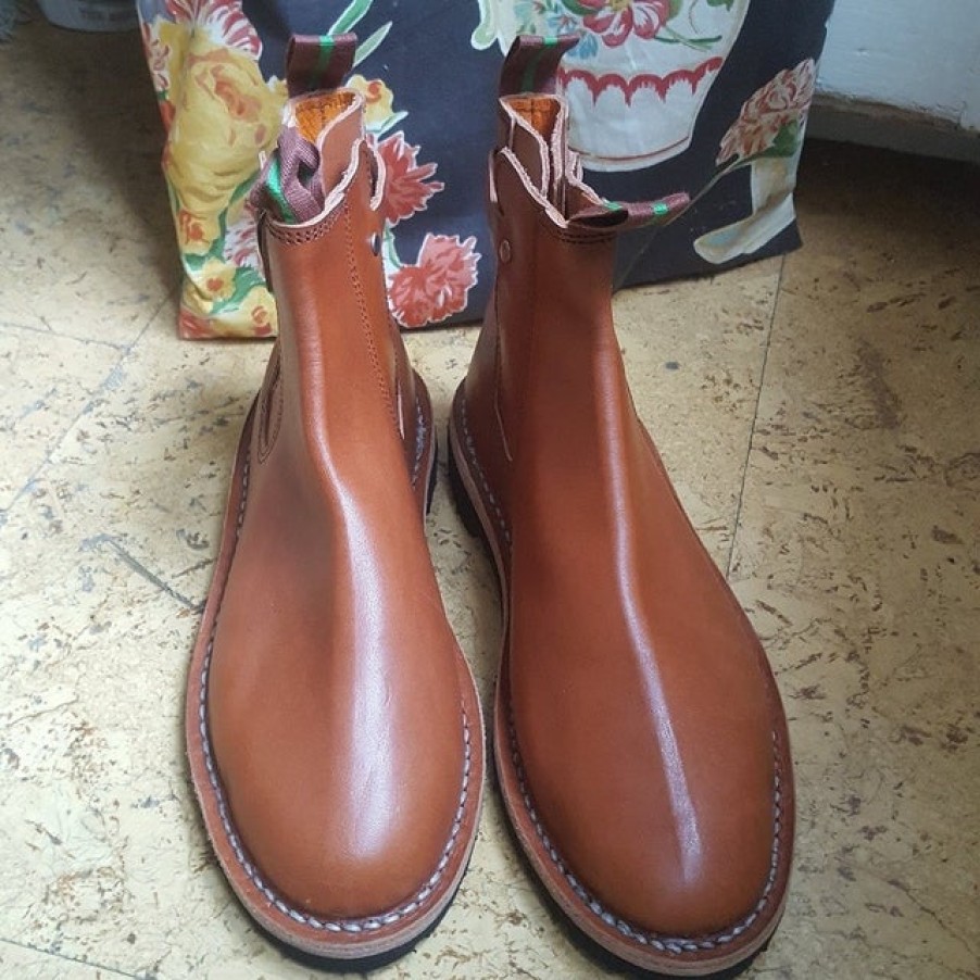 Fashion SPANISH Boots | Rosbrav Hebilla Women'S Leather Handsewn Boots