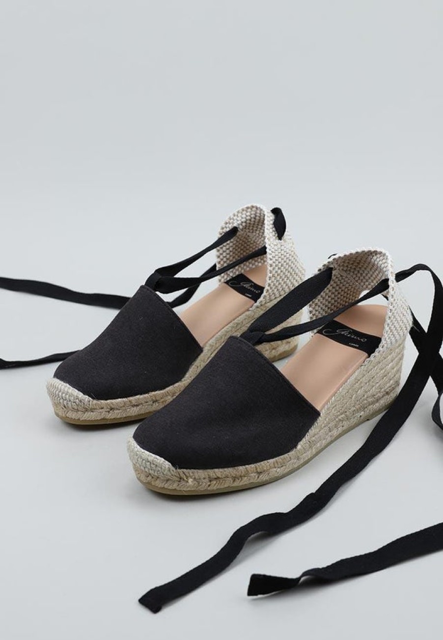 Fashion SPANISH Espadrilles | Gaimo Valencia Black Espadrilles | Spanish Shop Online