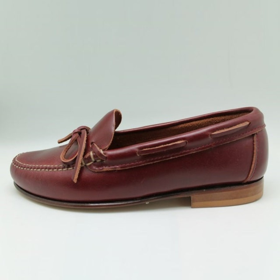 Fashion SPANISH Flat Shoes | Castellano 1920 Leather Burgundy Loafers | Spanish Shop Online