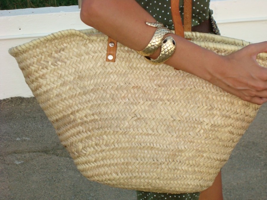 Fashion SPANISH | Basket With Leather Strap | Spanish Shop Online