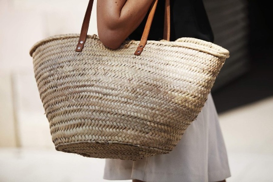 Fashion SPANISH | Basket With Leather Strap | Spanish Shop Online