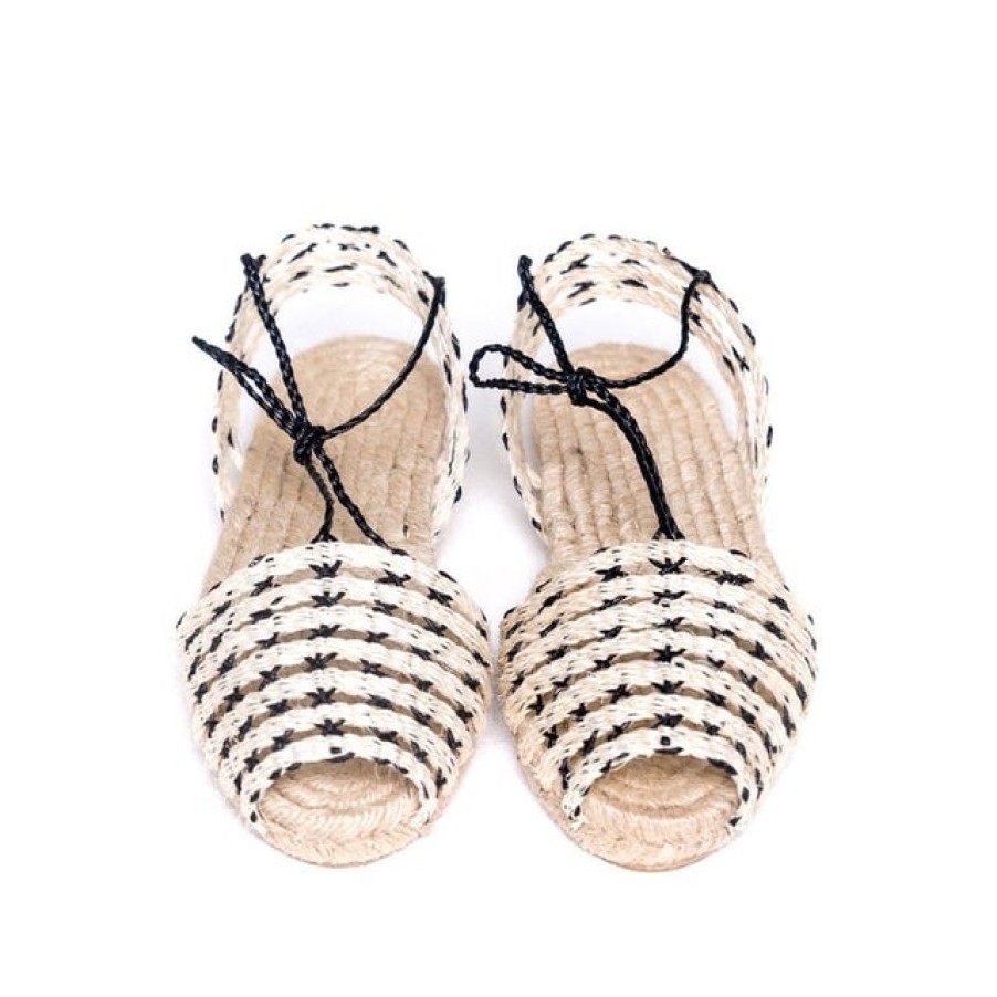 Fashion SPANISH Espadrilles | Ibiza Calada Natural Black Espardenyes | Www.Spanishoponline.Com