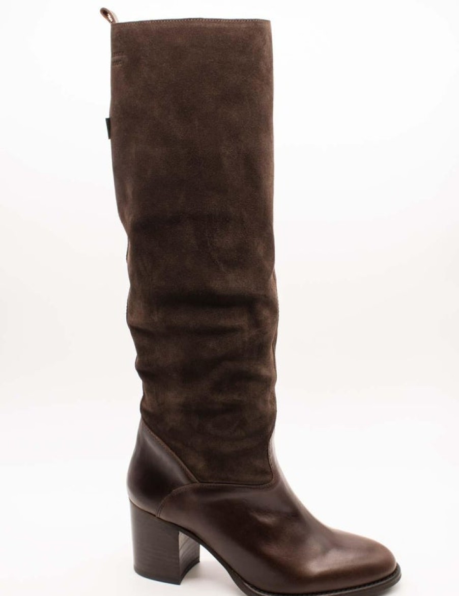 Fashion SPANISH Boots | Dakota Boots Suede And Leather Knee Boots | Spanish Shop Online