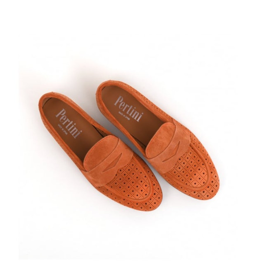 Fashion SPANISH Flat Shoes | Pertini Suede Loafers | Spanish Shop Online