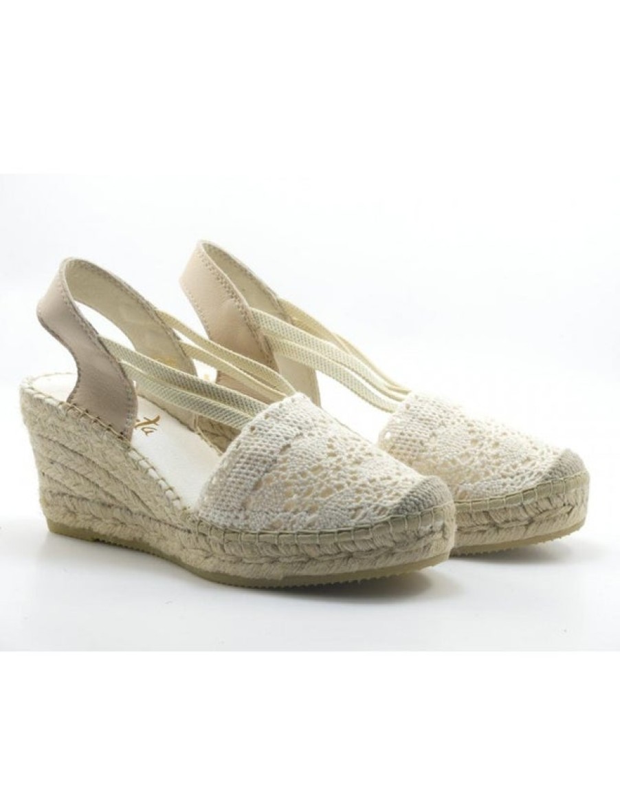 Fashion SPANISH Bridal | Vidorreta 05500 Crochet Espadrilles | Spanish Shop Online