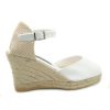 Fashion SPANISH Wedges | Anckle Bracelet White Wedge Espadrilles | Spanishoponline.Com