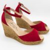 Fashion SPANISH Sandals | Gaimo Susan Crimson | Spanish Shop Online