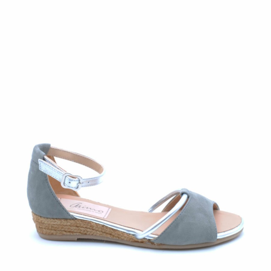 Fashion SPANISH Sandals | Gaimo Ss19 Novita Suede Sandals | Spanish Shop Online Grey