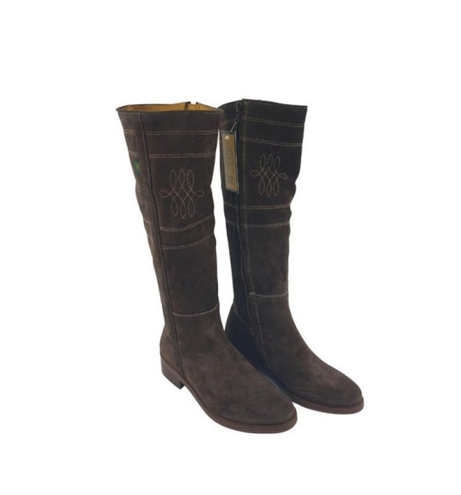 Fashion SPANISH Boots | Dakota Boots Embroidered Suede Knee Boots +Colours | Spanishoponline.Com