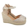 Fashion SPANISH Sandals | Vidorreta 11600 Stripes Wedge Espadrilles | Spanish Shop Online