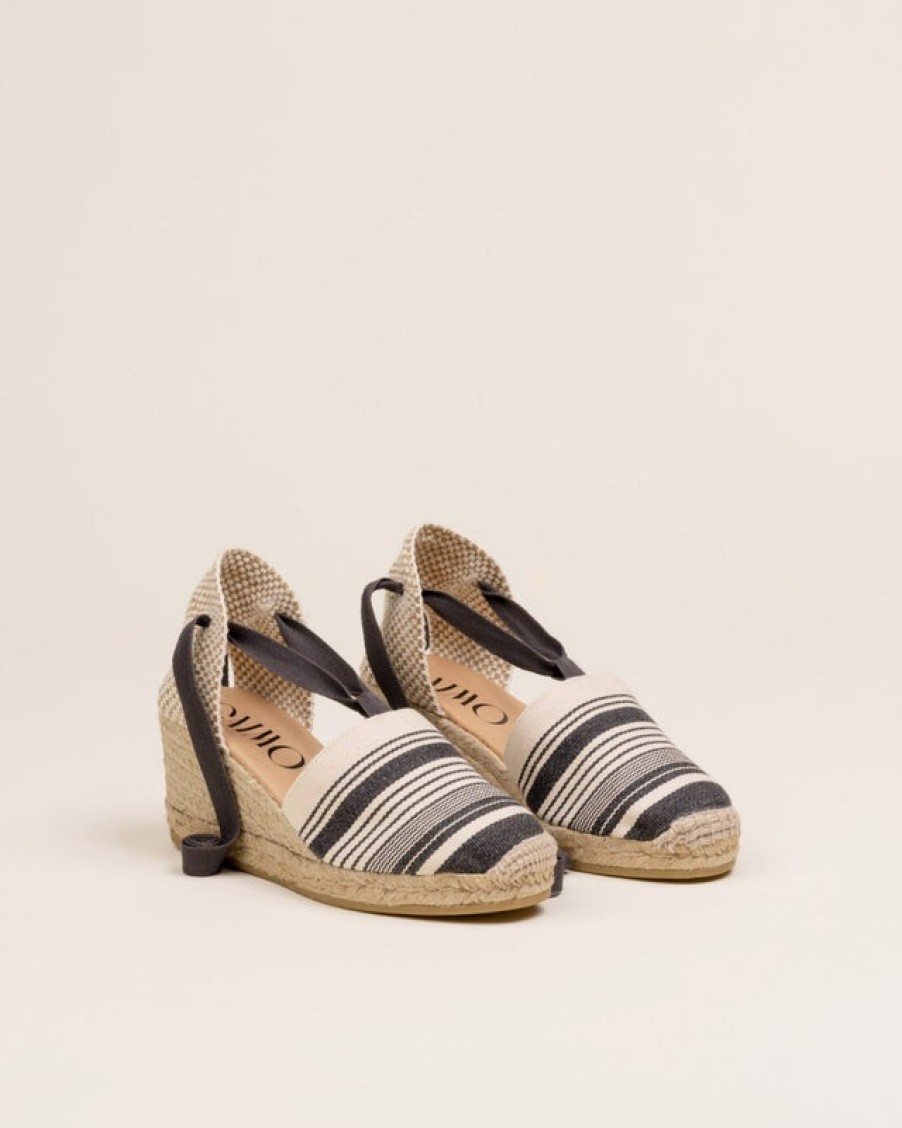 Fashion SPANISH Espadrilles | Gaimo Valenciana Grey Espadrilles | Spanish Shop Online