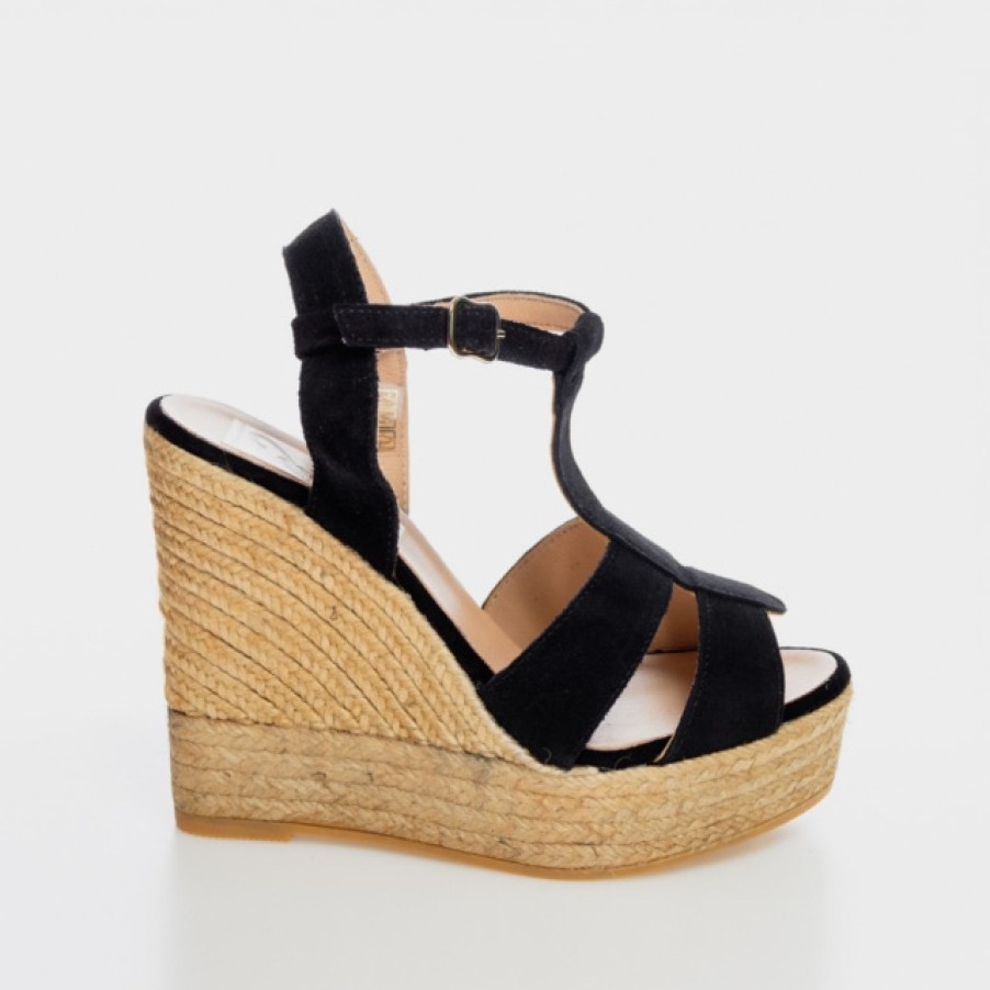 Fashion SPANISH Sandals | Gaimo Somo Suede Wedge Sandals | | Spanish Shop Online