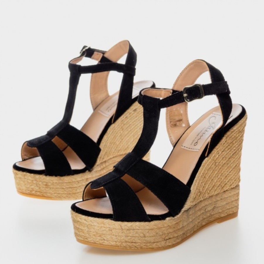 Fashion SPANISH Sandals | Gaimo Somo Suede Wedge Sandals | | Spanish Shop Online